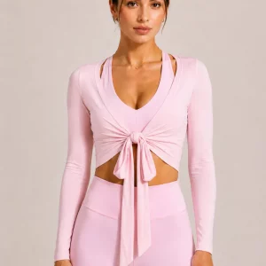 22 natiON SOFT POWER WRAP TOP